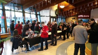 The scene from Sunday's Syrian refugee fundraiser at The Exploration Place - photo 250News