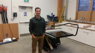 Master of Engineering in Integrated Wood Design student Christian Willing
