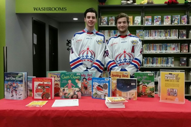 From left, PG Spruce King goalie Liam McCloskey and forward Braiden Epp - photos 250News