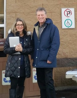 NDP MLAs Lana Popham and George Heyman - photo 250News