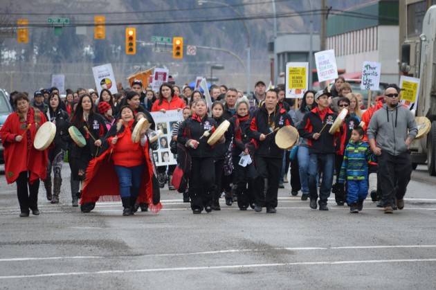 Women's Memorial March moves from Third Avenue to Victoria Street Saturday. Photos 250News