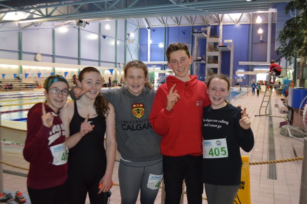 The 5 members of the first Junior team to finish, Incognito on Ice