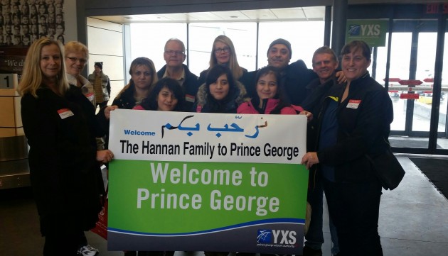 The Hannan family surrounded by members of the Christian Reformed Chuch - photo 250News