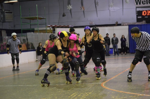 Roller derby, a contact sport that's "mostly" for fun. 250News photo