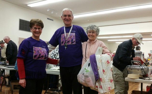 From left, Kathy Nadalin, Lino Nadalin, Joan McKay - photos 250News