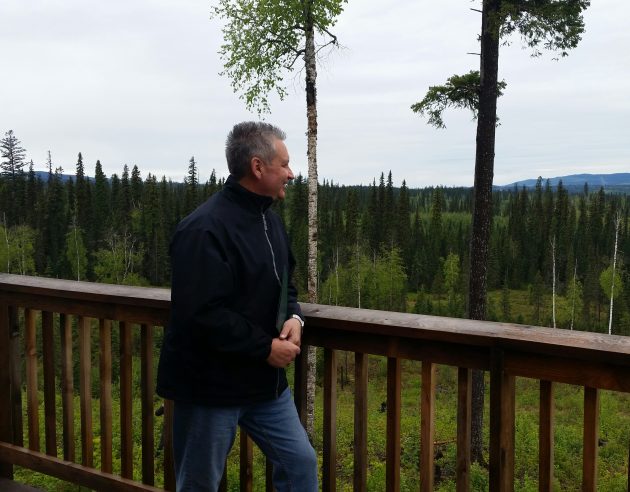 UNBC President Dr. Daniel Weeks enjoys the view