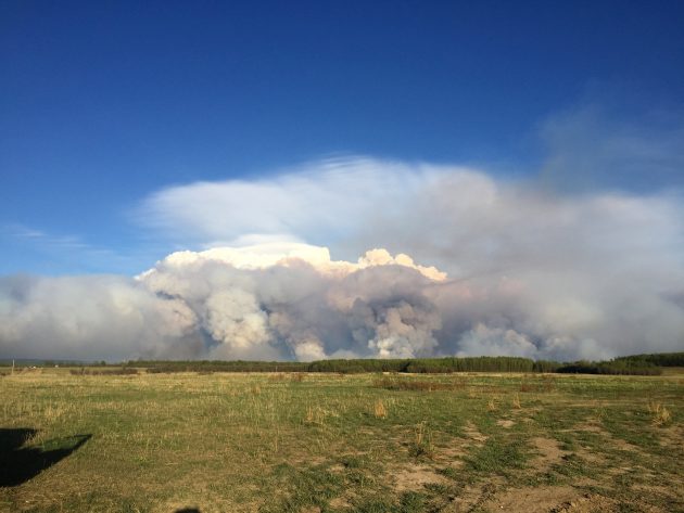 The Siphon Creek fire - photo courtesy BC Wildfire Service
