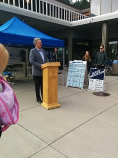 Prince George Lyn Hall at this morning''s launch