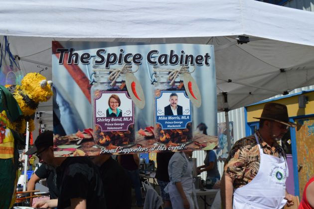 Informed that the Spice Cabinet sign was tilted a touch to the left,a core crew member quipped, "Well we certainly can't have that."