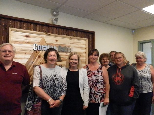 Cariboo North MLA Coralee Oakes at this morning's announcement - photo submitted