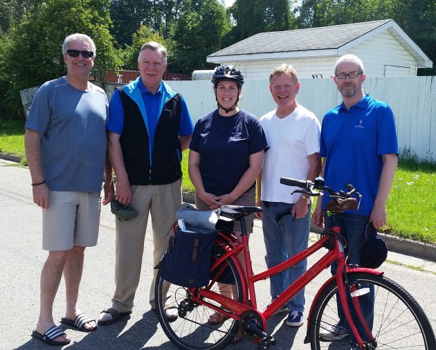 Prince George Mayor Lyn Hall and councillors prior to today's parade