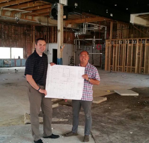 From left, CrossRoads Brewing owners Bjorn Butow and Daryl Leiski - photo 250News