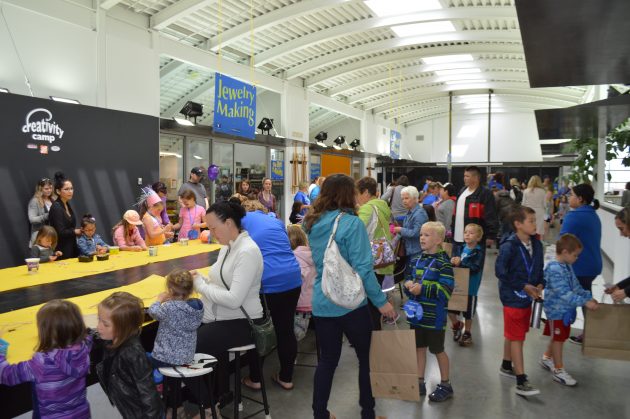 Lots to do upstairs at the Two Rivers Gallery