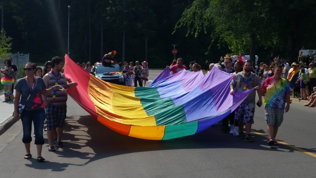 Photo from the 2015 Pride parade in Prince George. (250 News archive)