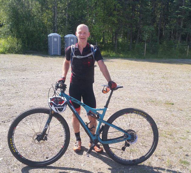 Corwin Bowers, winner of the 12.3 km men's advanced race