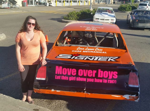 Desiree Case and her street stock
