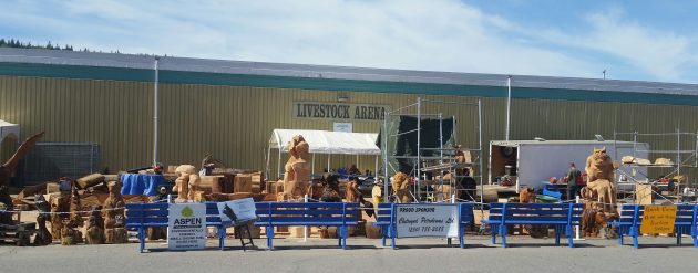 The inaugural PG Chain Saw Competition runs all weekend at the BCNE - photos 250News