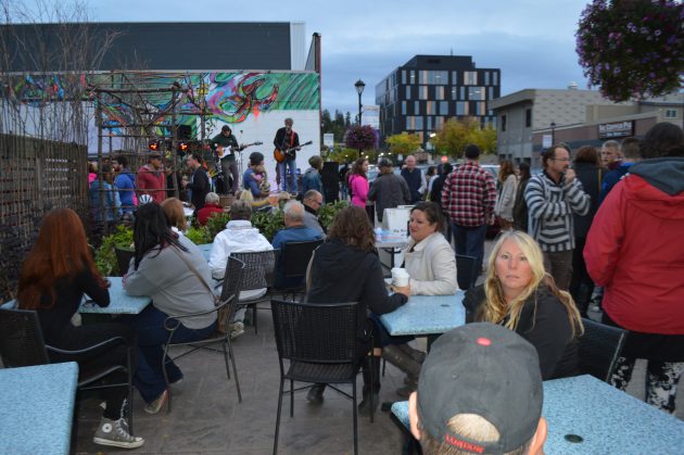 Third and George became a community gathering place Saturday night. Photos 250News