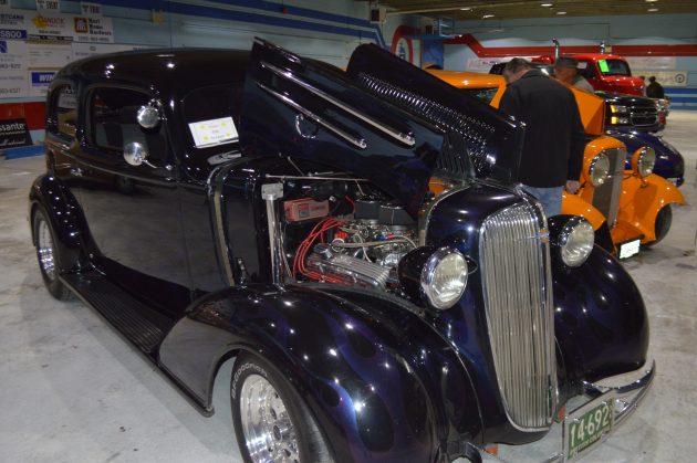 This 1936 Chev is one of the classic cars for sale at the Automotive Swap Meet. Photos 250News