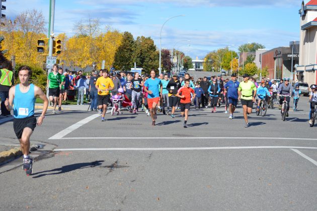 Participants in this year's Terry Fox Run in Prince George head out from Community Foundation Park. Photos 250News