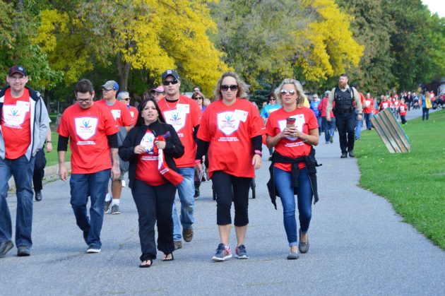 Sunshine greeted supporters of the fight against Parkinson's Disease on Saturday.  Photo 250News