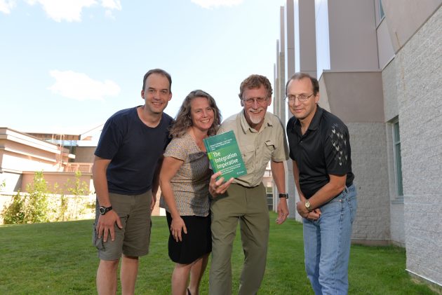 (l-r) Drs. Chris Johnson, Margot Parkes, Michael Gillingham and Greg Halseth. Photo courtesy UNBC