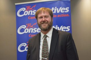 Dan Brooks after winning the BC Conservative Party leadership in September - photo 250News